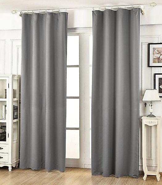 Woltu Vorhang (2 St), Kräuselband, blickdicht, Blickdicht mit Kräuselband L günstig online kaufen