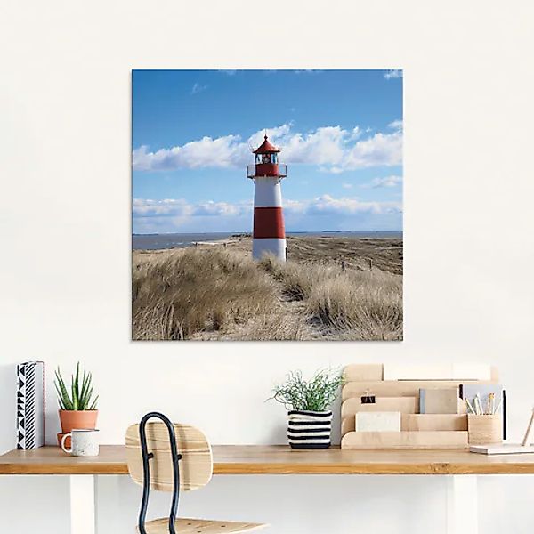 Artland Glasbild »Leuchtturm Sylt« Gebäude 1 Stk. tlg. in verschiedenen Grö günstig online kaufen