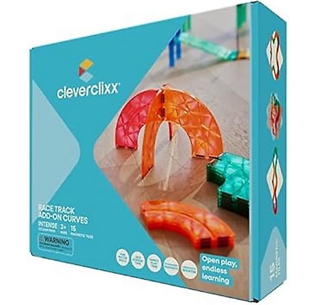 Cleverclixx Cleverclixx Autobahn-Bausatz Erweiterungsset 15 Kurven Magnetsp günstig online kaufen