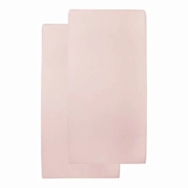 Meyco Baby 2er-Pack Jersey-Spannbetttücher 40x80 - 40x90cm rosa Gr. one siz günstig online kaufen