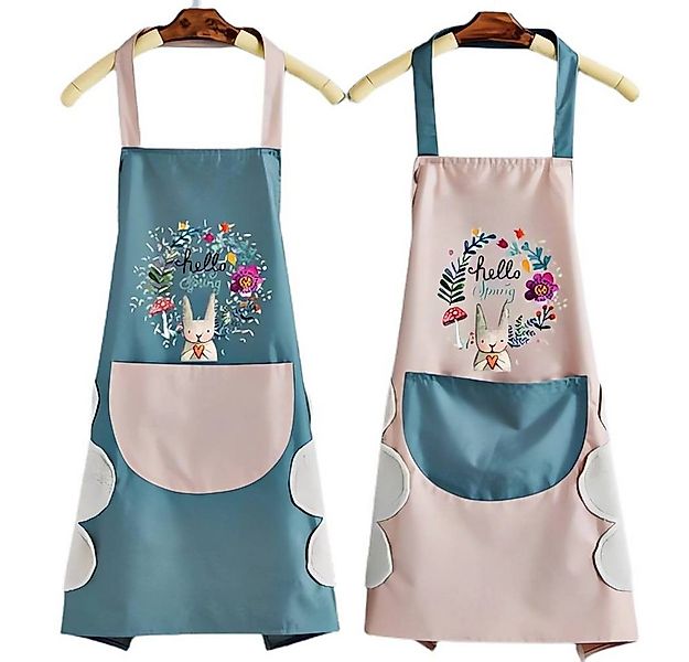 Blusmart Kochschürze 2 Stück Schürzen Frauen wasserdichte Küchenschürze mit günstig online kaufen