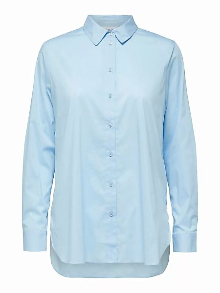 SELECTED Klassisches Hemd Damen Blau günstig online kaufen