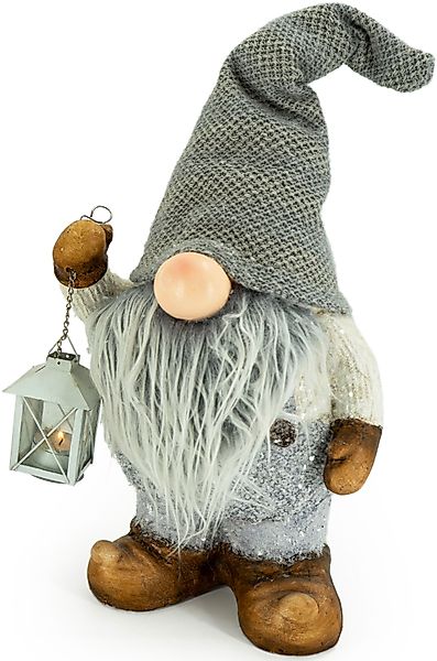 NOOR LIVING Weihnachtsfigur Wichtel mit Laterne, günstig online kaufen