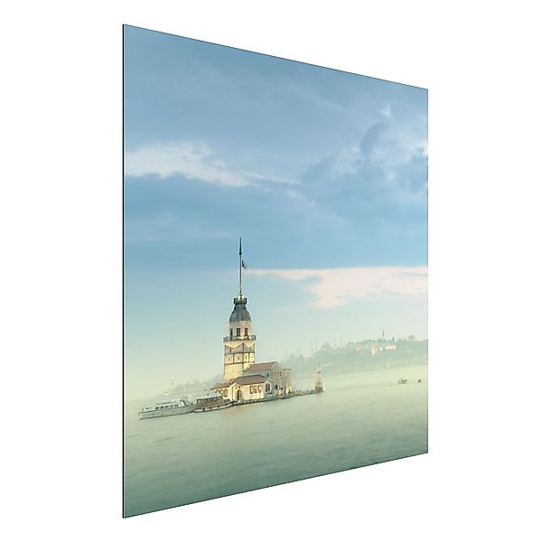 Alu-Dibond Bild - Quadrat Maidens Tower günstig online kaufen