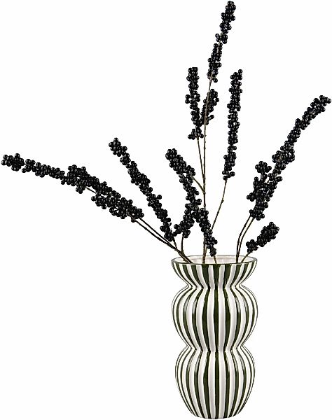 MIRRORS AND MORE Dekovase "SAVANNA" Dekovase mit Streifen günstig online kaufen