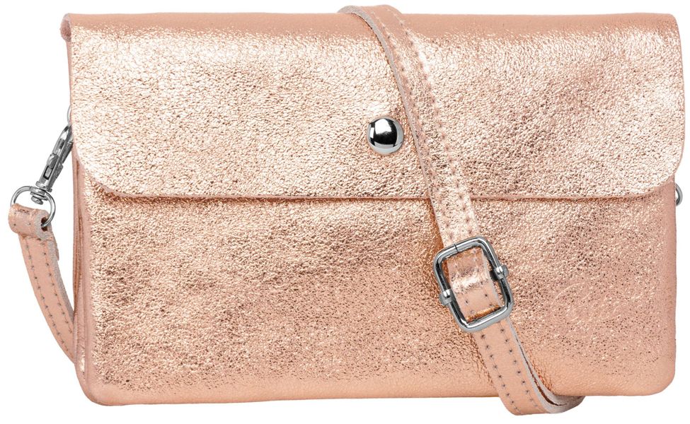 Caspar Umhängetasche Kleine Leder Clutch Damen günstig online kaufen