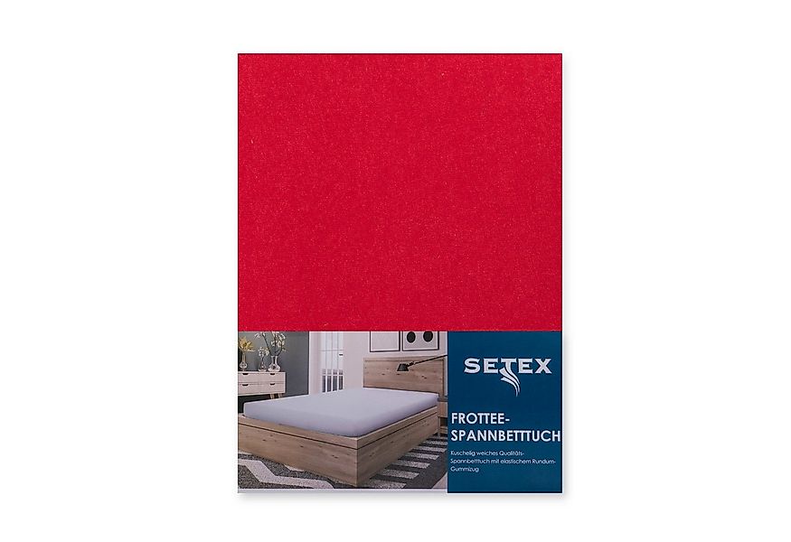 SETEX Spannbettlaken Frottee, Frottee, Gummizug: rundum, (1 Stück), uni, Fr günstig online kaufen