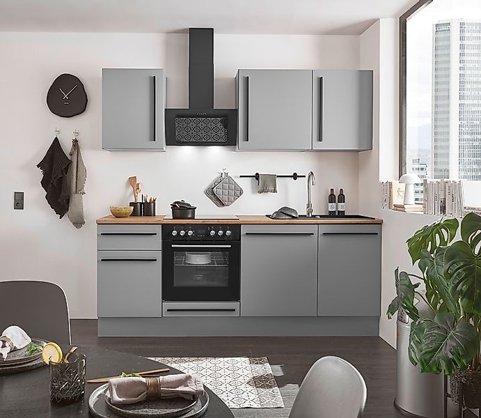BASIC by Balculina Winkelküche »Denver, Küche BxHxT 220 x 211 x 60«, Breite günstig online kaufen