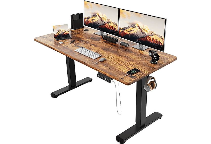 HOMALL Schreibtisch Höhenverstellbarer Elektrisch Schreibtisch, Vierteilige günstig online kaufen