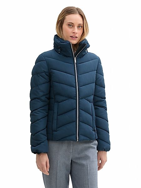 TOM TAILOR Steppjacke ohne Kapuze mit Stehkragen und Reißverschluss günstig online kaufen