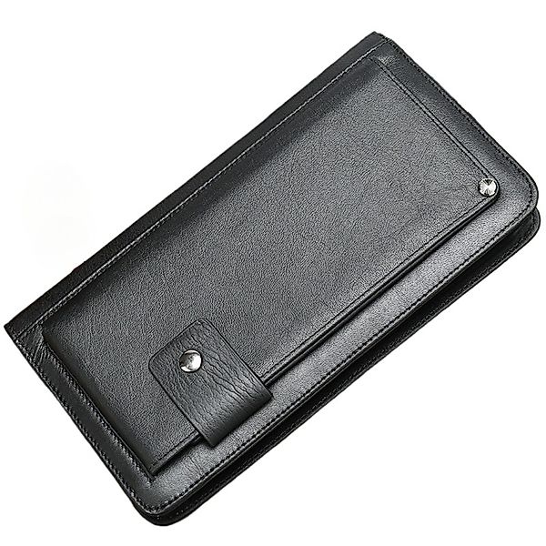 YUBRO-STUDIO Clutch Herren Geldbörse Echtleder Großes günstig online kaufen