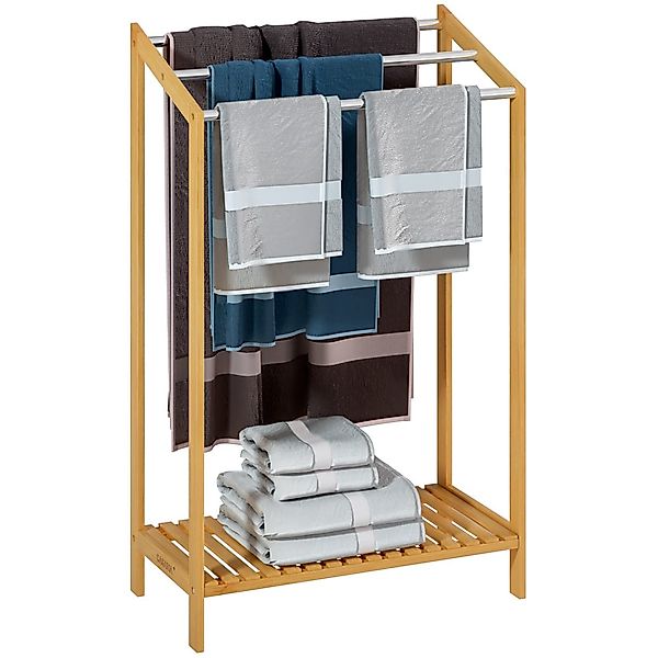 Casaria Handtuchständer, Stehend Bambus Holz Handtuchhalter günstig online kaufen
