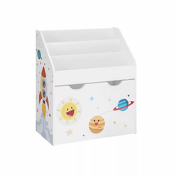 Songmics Spielzeugregal 3 Fächern 29,5 cm x 62,5 cm x 70 cm Weiß günstig online kaufen