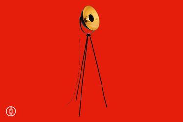 Brilo Stehleuchte Sand Kabelschalter Retro 58 cm Schwarz-Gold günstig online kaufen