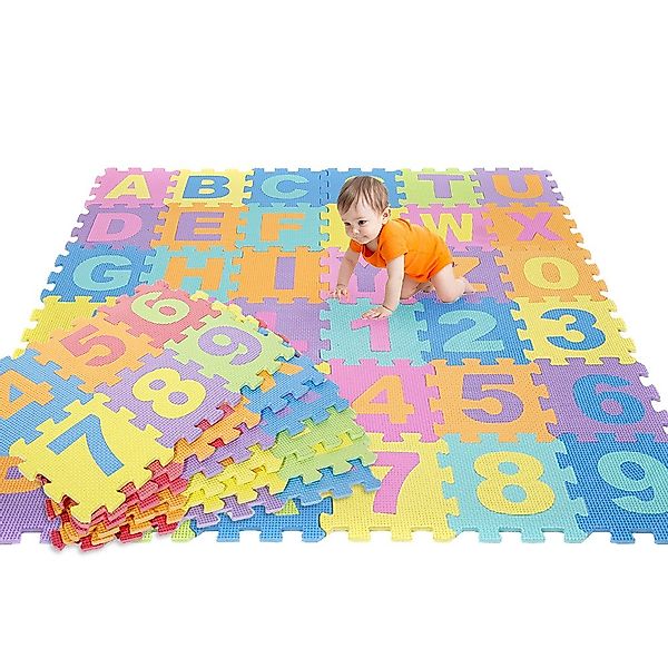 JEOBEST Puzzlematte Bodenschutzmatte Krabbelmatte, Kinder Spielteppich günstig online kaufen