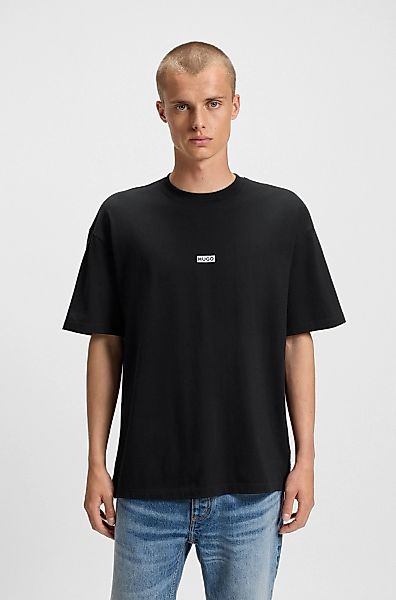HUGO Blue T-Shirt "Nalono", mit Logodruck, Oversized Look mit Backprint günstig online kaufen