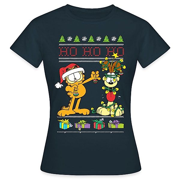 Spreadshirt T-Shirt Garfield Und Odie Hohoho günstig online kaufen