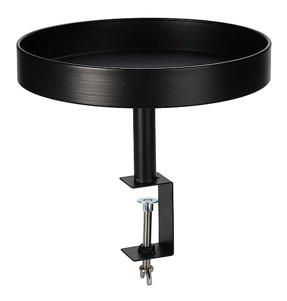 Spetebo Beistelltisch Metall Beistell Tisch zum Klemmen schwarz - 28 cm (Ko günstig online kaufen