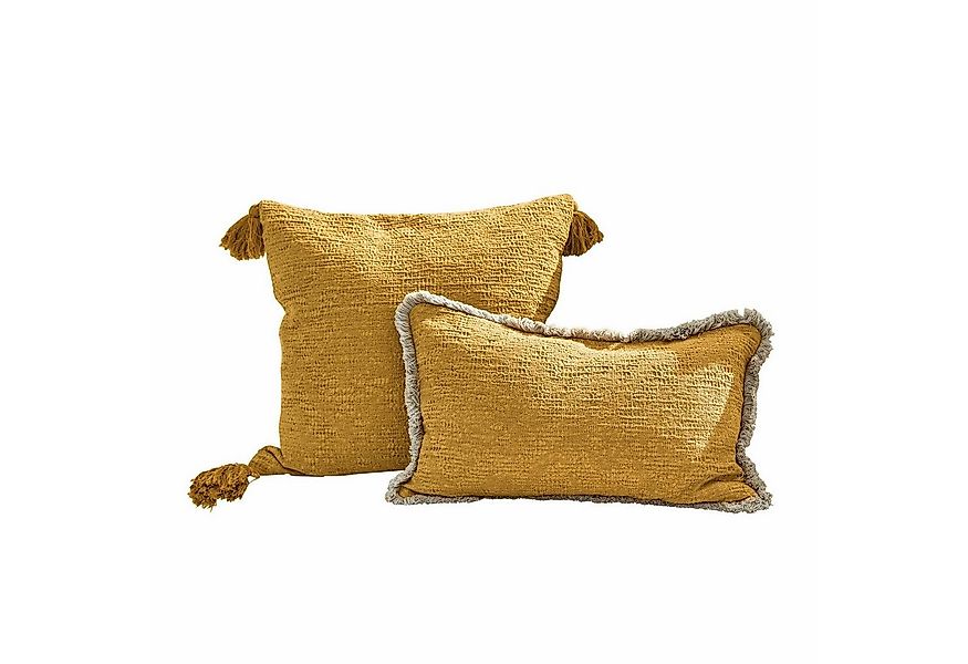 Mirabeau Kissenhülle Kissenhülle 2er Set Rabea gelb günstig online kaufen