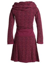 Vishes Jerseykleid Bedrucktes Kleid aus Baumwolle günstig online kaufen