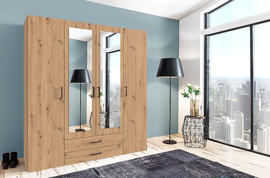 Wimex Drehtürenschrank "Mugano, 135 oder 180cm breit, 208 oder 236cm hoch, günstig online kaufen