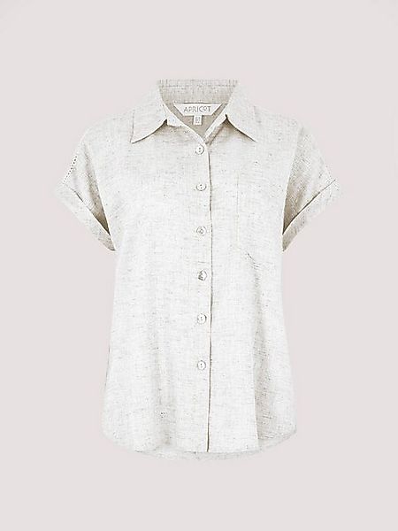Apricot Klassische Bluse Leinenhemd mit Knöpfen, (1-tlg) mit Umschlagärmeln günstig online kaufen