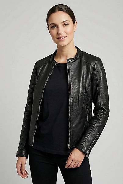 Mauritius Lederjacke "MWClee" Bikerjacke mit Nietenbesatz, Slim Fit günstig online kaufen