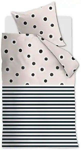 vtwonen Bettwäsche »Stripe and Eye« 2 Stk. tlg. günstig online kaufen