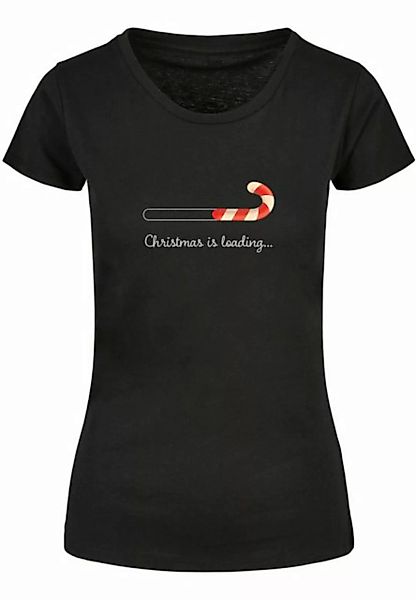 Merchcode T-Shirt Merchcode Damen Ladies Christmas Loading Basic Tee (1-tlg günstig online kaufen
