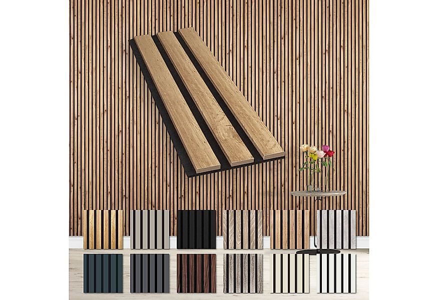 Hexim Wanddekoobjekt Pecan (Akustikpaneele Musterstück - flexible Lamellenw günstig online kaufen