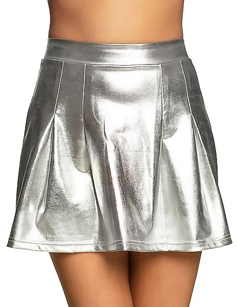 Boland Kostüm Metallic-Rock für Damen Faschings-Zubehör silber günstig online kaufen