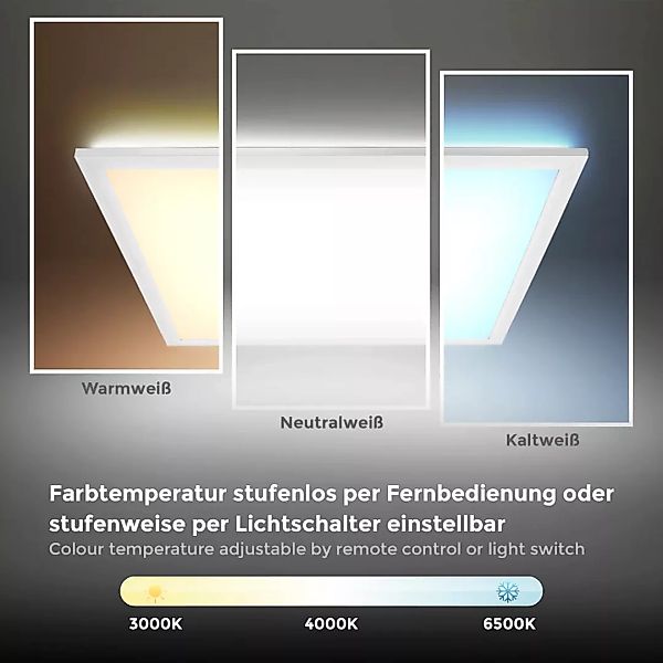 B.K.Licht LED Deckenleuchte, mit Fernbedienung und Hintergrundbeleuchtungse günstig online kaufen