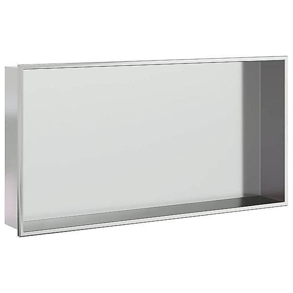 vidaXL Duschwand Duschnische Silbern Gebürstet 62x32x9 günstig online kaufen