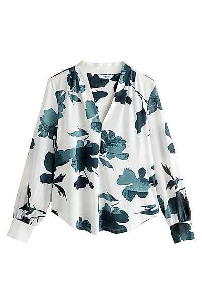 Next Blusenshirt Langärmelige Bluse mit V-Ausschnitt (1-tlg) günstig online kaufen
