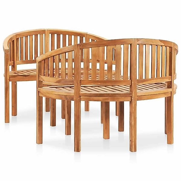 vidaXL 3-tlg Garten-Lounge-Set Massivholz Teak Modell 1 günstig online kaufen