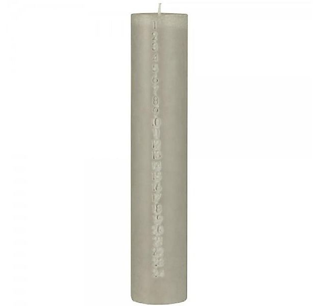 Ib Laursen Windlicht Ib Laursen Weihnachtskerze 1-24 Aschgrau (30cm) günstig online kaufen