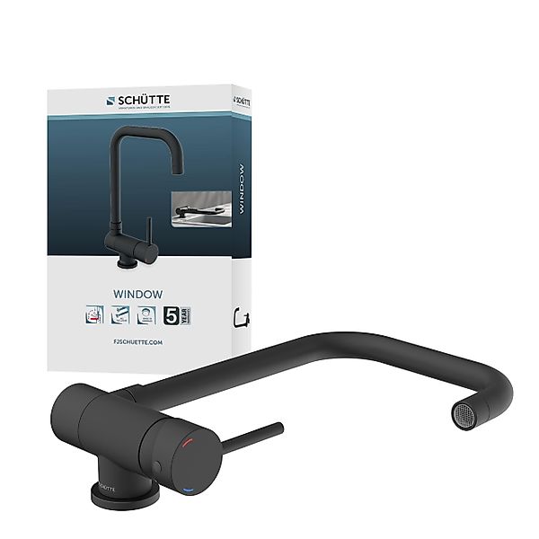Schütte Spültischarmatur »WINDOW« Wasserhahn Unterfenstermontage, 360° schw günstig online kaufen