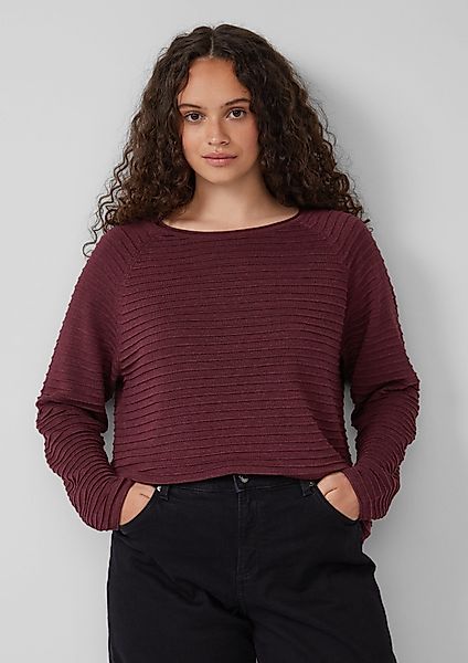 QS Strickpullover Pullover mit Strukturmuster aus günstig online kaufen
