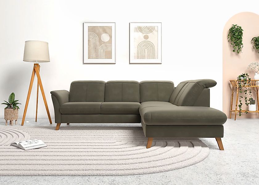 sit&more Ecksofa »Romero L-Form« wahlweise mit oder ohne TV-Funktion, Bettf günstig online kaufen