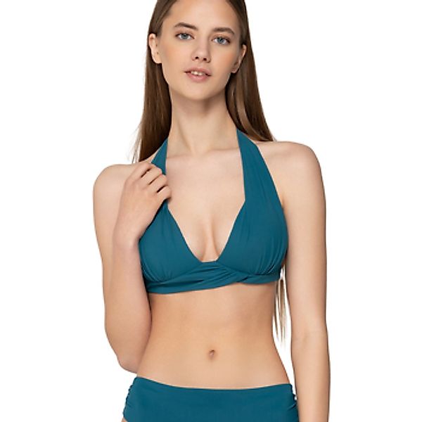 Luna Splendida  Bikini Ober- und Unterteile Badeanzug-Top Triangel plissier günstig online kaufen