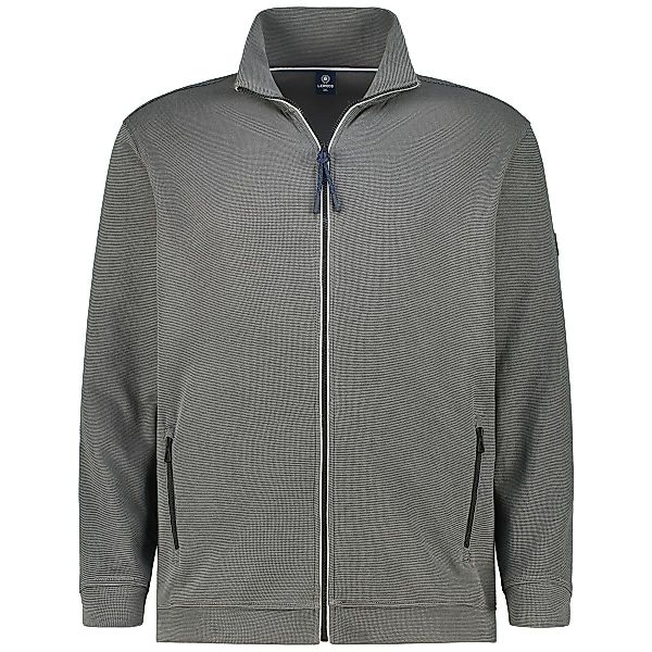 Lerros Sweatjacke aus Baumwolle Farbe grau Größe: 5XL günstig online kaufen