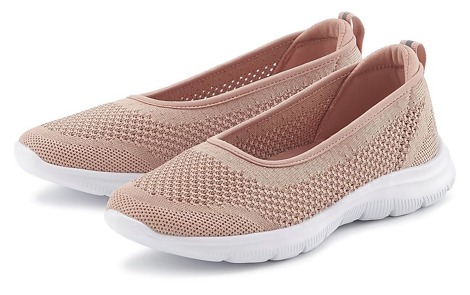 LASCANA Halbschuh, Sneaker Ballerinas runde Schuhspitze, ohne Verschluss, i günstig online kaufen