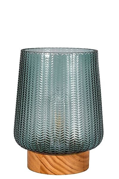 Pauleen LED Tischleuchte »Pretty Glamour mobile Türkis/Holz«, 1 flammig, Le günstig online kaufen
