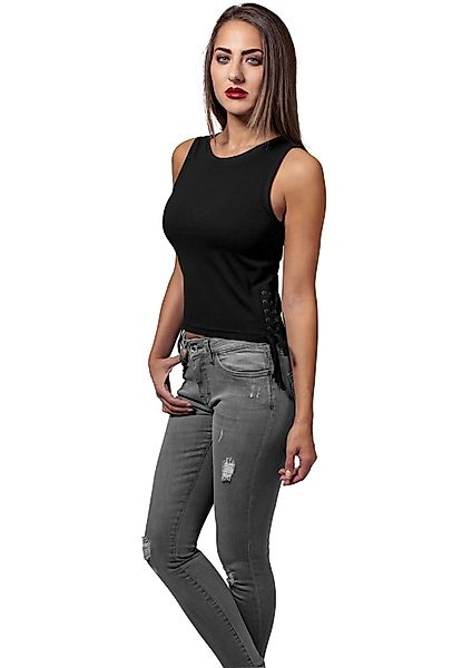 Urban Classics Ladies Lace Up Cropped Top günstig online kaufen