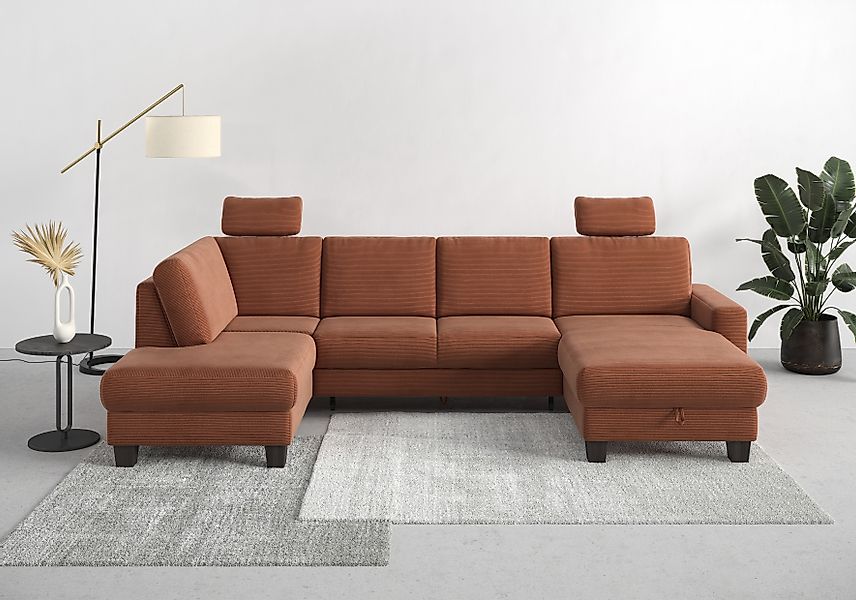 Home affaire Wohnlandschaft »Summer U-Form«, mit oder ohne Bettfunktion und günstig online kaufen