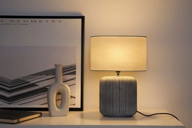 Pauleen Tischleuchte Pure Shine max20W Grau/Weiß günstig online kaufen
