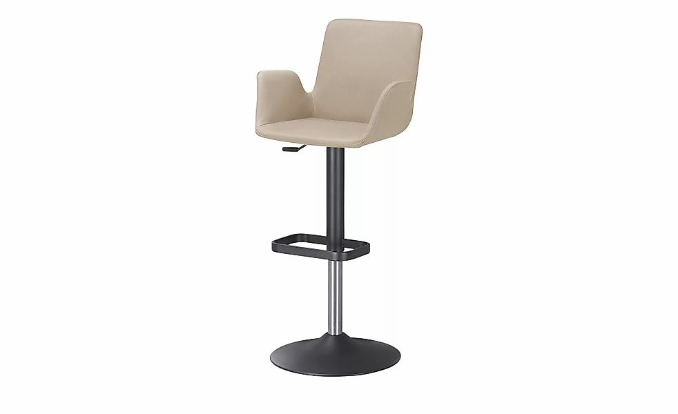 Barhocker  MyTina ¦ beige ¦ Maße (cm): B: 52 T: 47.0 Polstermöbel > Hocker günstig online kaufen