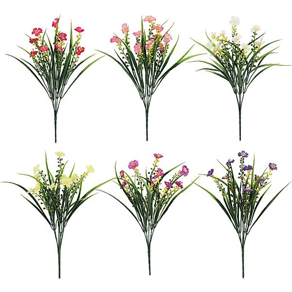 Kunstblumenstrauß Outdoor Kunstpflanze,Künstliche Frühlingsgras-Gänseblümch günstig online kaufen