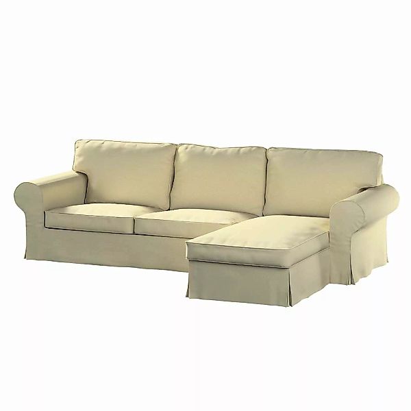 Bezug für Ektorp 2-Sitzer Sofa mit Recamiere, ecru, Ektorp 2-Sitzer Sofabez günstig online kaufen