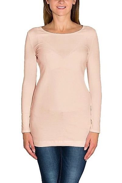 Alkato Langarmshirt Alkato Damen Langarm Longshirt Langarmshirt Tunika Basi günstig online kaufen